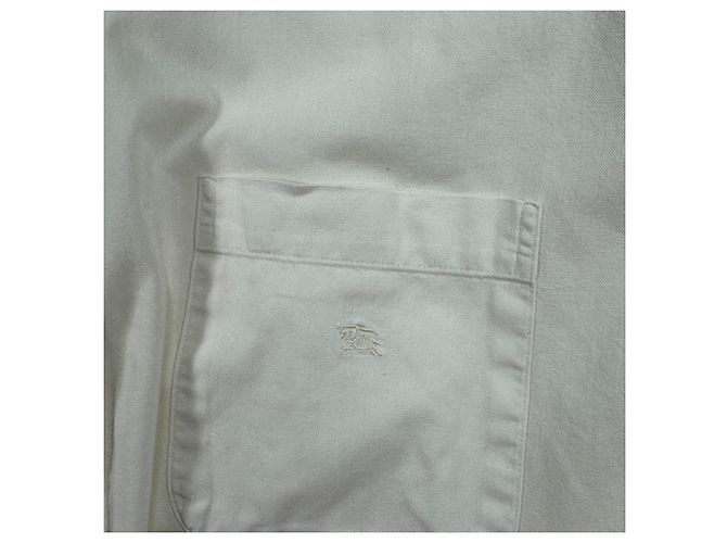 Camicia Burberry London in cotone bianco - vista 4
