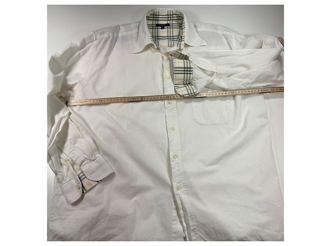 Camicia Burberry London in cotone bianco - vista 6