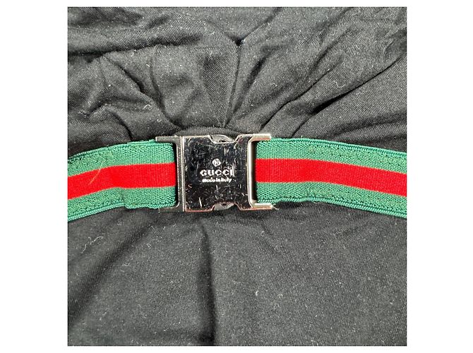 Gucci Top maniche lunghe banda Web - Nero - vista 4