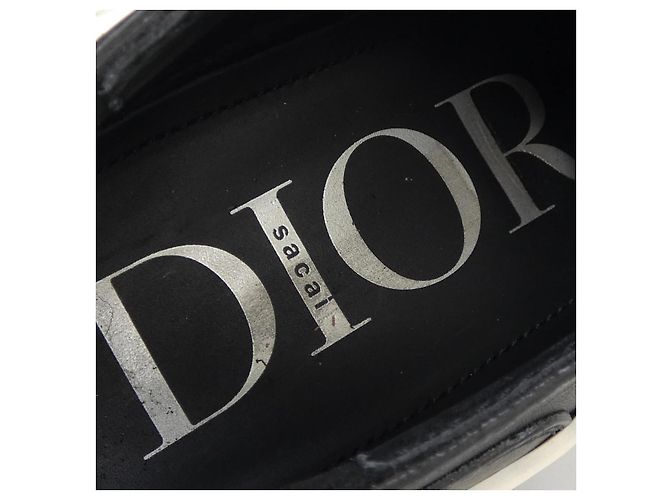Dior SACAI Lederschuhe Schwarz Weiß - Ansicht 6
