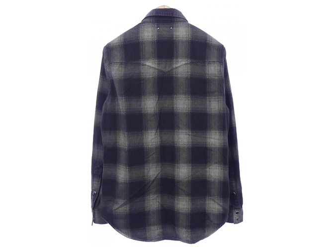 Autre Marque Camicia a quadri Minedenim Marrone Nero - vista 2