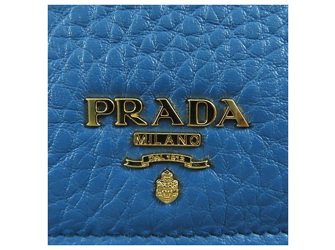 Cartera de cuero Prada 1MV204 Azul - vista 10