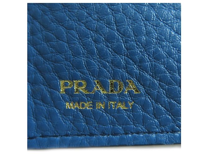 Cartera de cuero Prada 1MV204 Azul - vista 11