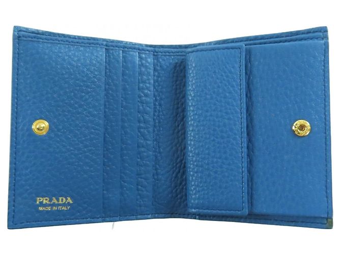 Cartera de cuero Prada 1MV204 Azul - vista 6