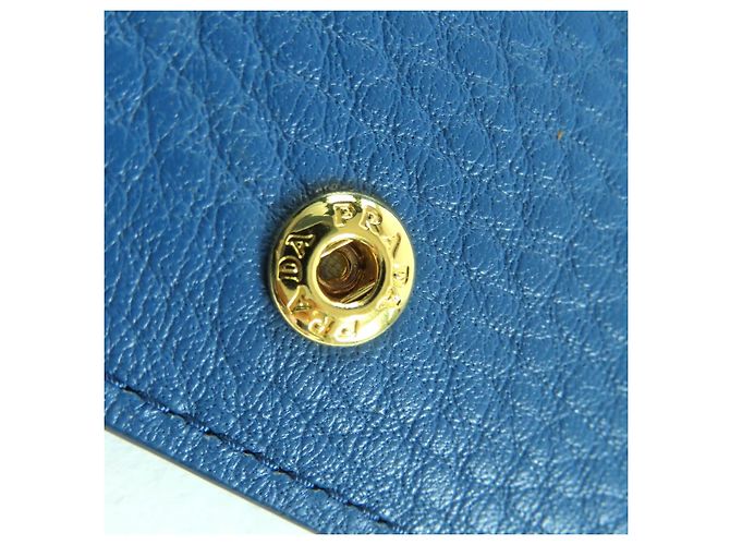 Cartera de cuero Prada 1MV204 Azul - vista 9