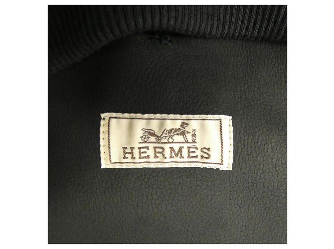 Jaqueta de couro Hermès 51-5021 Preto - vista 5