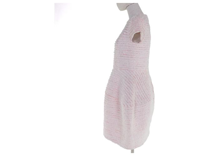 Autre Marque YOKO CHAN Tweed Wollkleid Pink - Ansicht 2