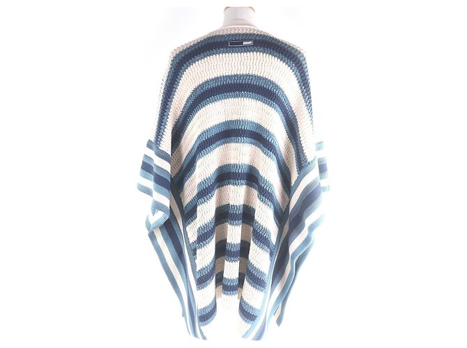 Poncho de la Colección Beachwear Dior Parley for the Oceans Azul - vista 4