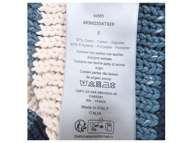 Poncho de la Colección Beachwear Dior Parley for the Oceans Azul - vista 8