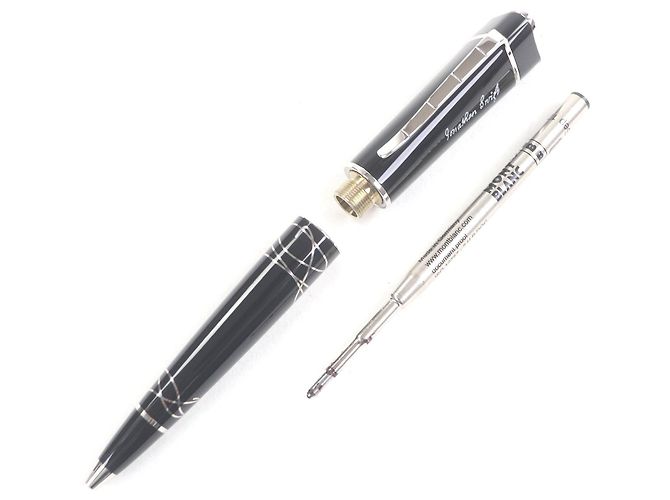 Montblanc Jonathan Swift Dreiteiliges Füllfederhalter-Set Schwarz Silber - Ansicht 3