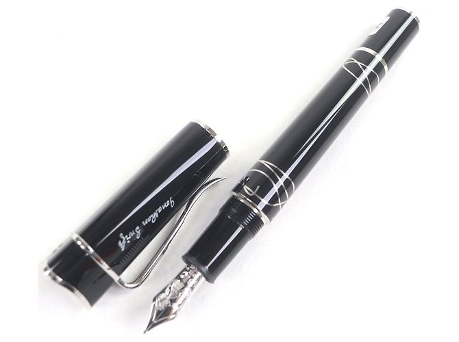 Montblanc Jonathan Swift Dreiteiliges Füllfederhalter-Set Schwarz Silber - Ansicht 5