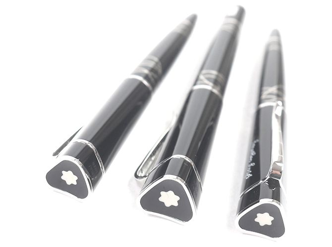Montblanc Jonathan Swift Dreiteiliges Füllfederhalter-Set Schwarz Silber - Ansicht 7