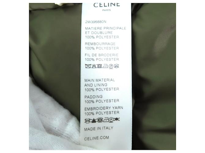 Céline Chaleco de plumón CELINE de poliéster Verde Caqui - vista 10