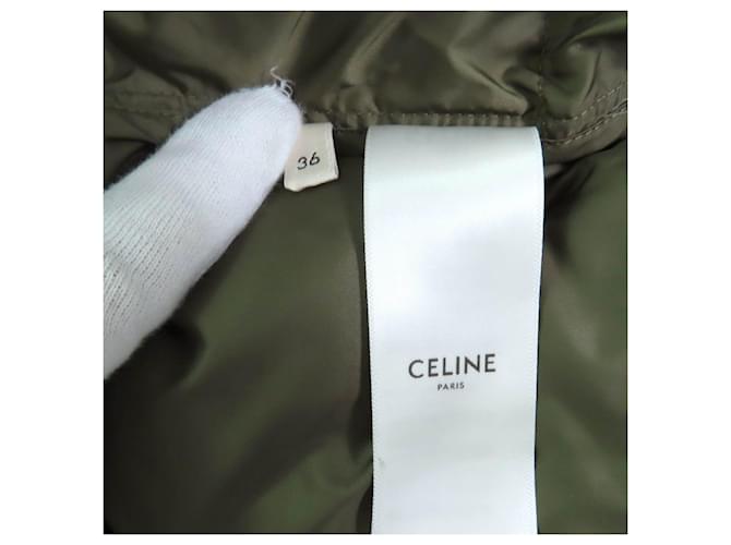 Céline Chaleco de plumón CELINE de poliéster Verde Caqui - vista 9
