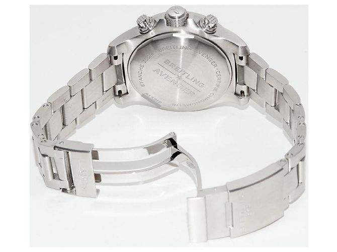Reloj Breitling Avenger en acero inoxidable Negro - vista 2