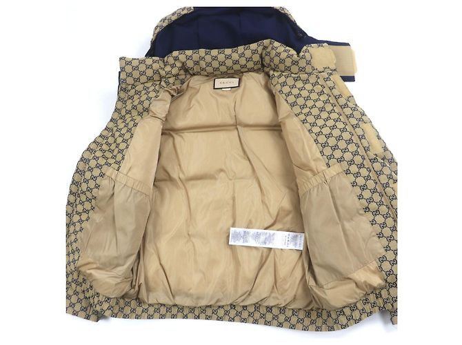 Chaqueta de algodón con plumón Gucci Beige - vista 4