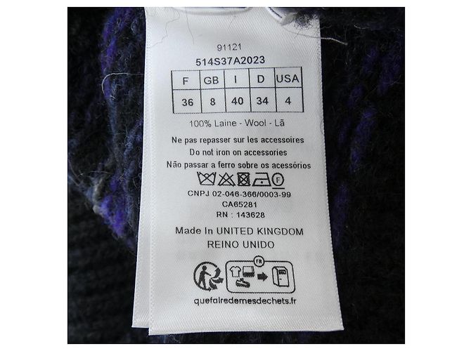 Christian Dior Strickware Braun Schwarz Lila - Ansicht 3