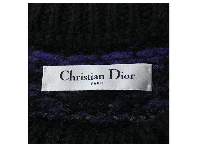 Christian Dior Strickware Braun Schwarz Lila - Ansicht 4