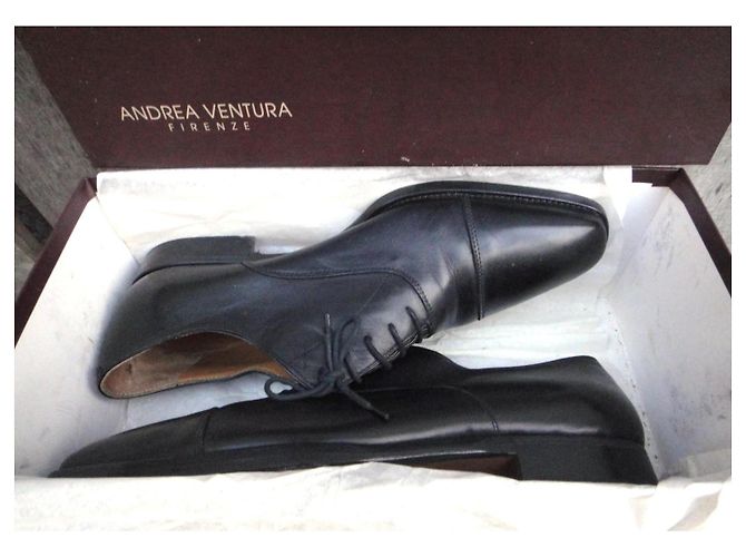 Autre Marque Andrea Ventura Firenze Scarpe Richelieu Nero - vista 7