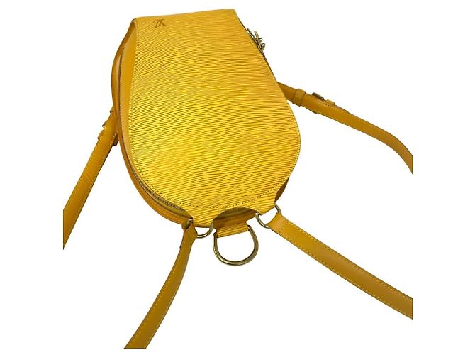 Louis Vuitton Vintage Mabillon Epi Leather Backpack Yellow - view 4