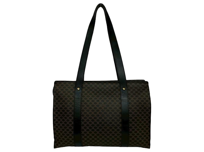 Céline Bolso Tote Celine Macadam Blazon Triomphe Logo Pattern Negro - vista 3