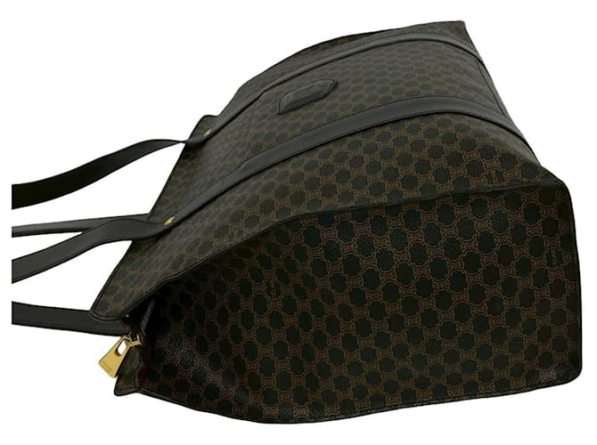 Céline Bolso Tote Celine Macadam Blazon Triomphe Logo Pattern Negro - vista 5