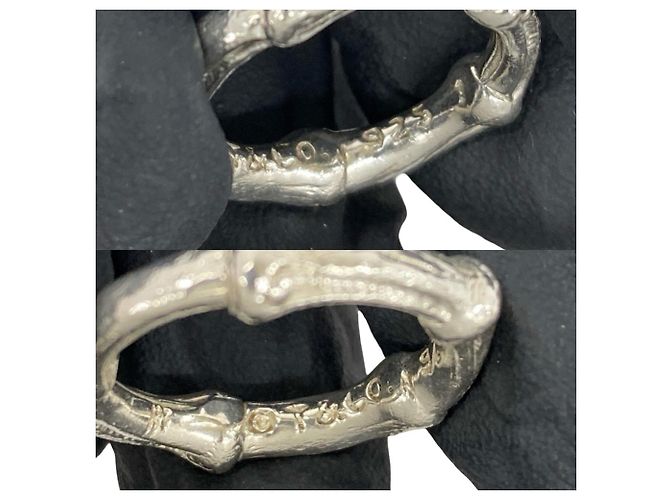 Tiffany & Co. Vintage Bamboo Band Ring Silber - Ansicht 3