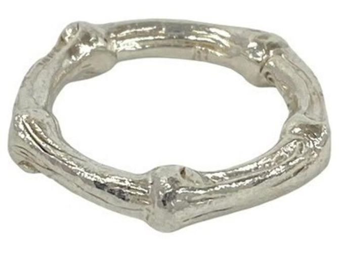 Tiffany & Co. Vintage Bamboo Band Ring Silber - Ansicht 4