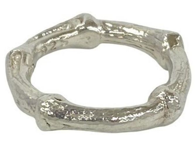 Tiffany & Co. Vintage Bamboo Band Ring Silber - Ansicht 5