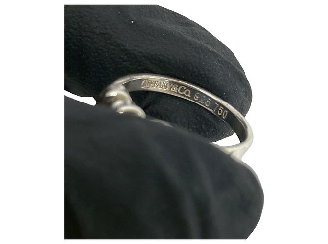 Tiffany & Co Tiffany Hook & Eye Band Ring Silber Golden - Ansicht 3
