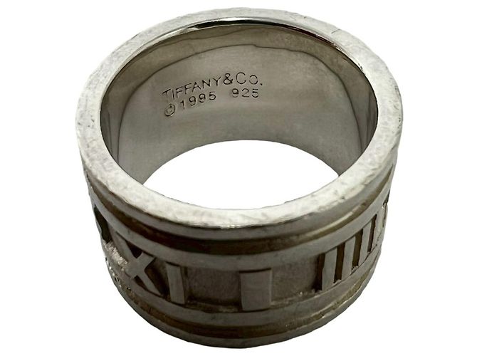 Tiffany & Co Anello Tiffany Vintage Wide Atlas Argento - vista 3
