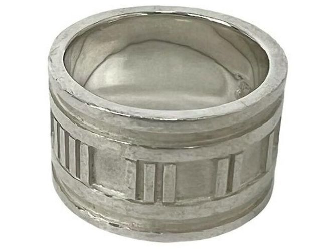 Tiffany & Co Anello Tiffany Vintage Wide Atlas Argento - vista 4
