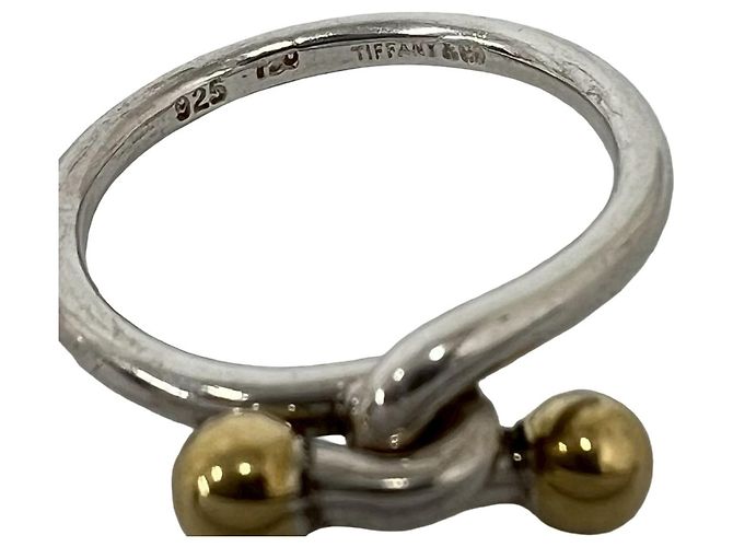 Tiffany & Co Tiffany Vintage Hook & Eye Ring Silber Golden - Ansicht 3