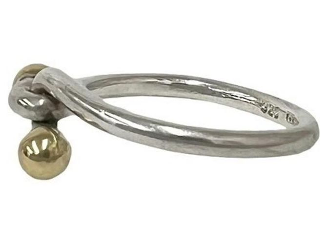 Tiffany & Co Tiffany Vintage Hook & Eye Ring Silber Golden - Ansicht 4