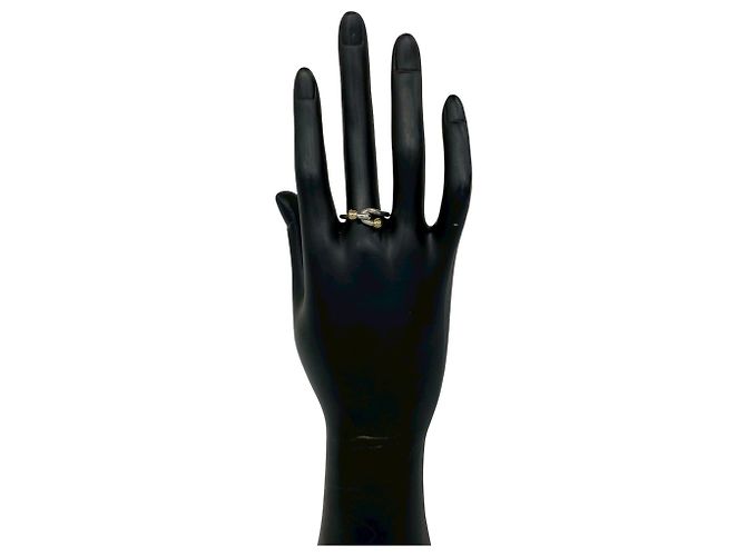 Anillo Double Hook & Eye Band Tiffany & Co. Plata Dorado - vista 2