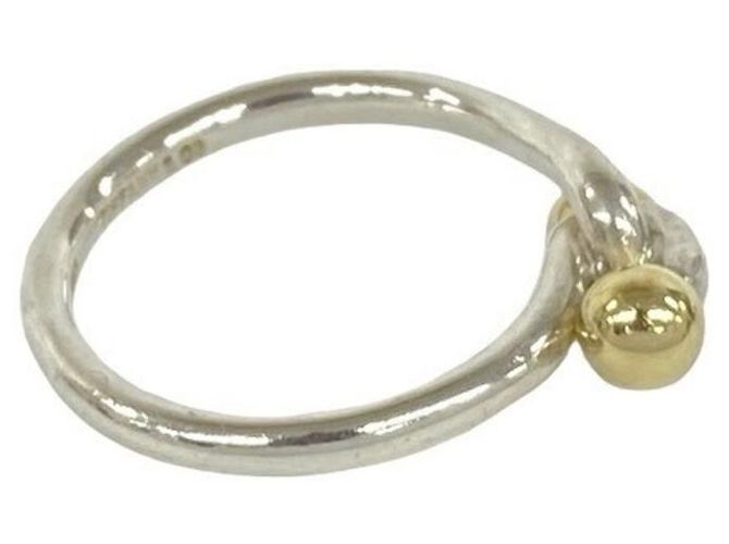 Anillo Double Hook & Eye Band Tiffany & Co. Plata Dorado - vista 5