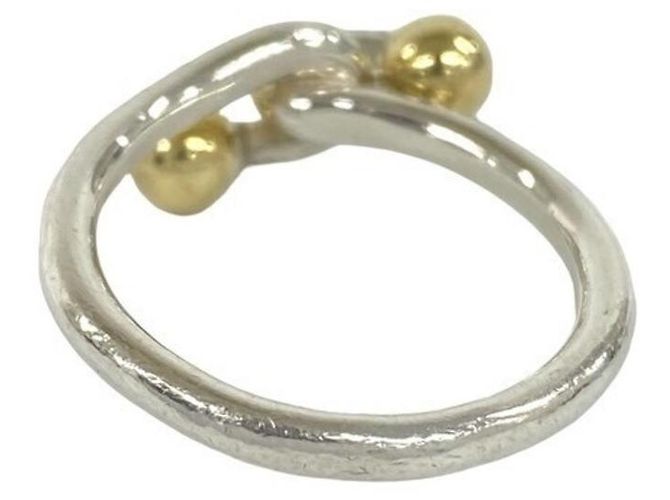 Anillo Double Hook & Eye Band Tiffany & Co. Plata Dorado - vista 6