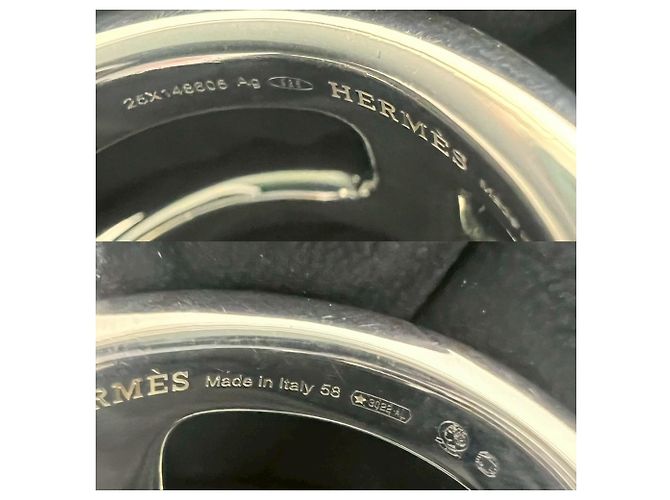 Ring Anillo Hermès Osmos GM Plata - vista 3