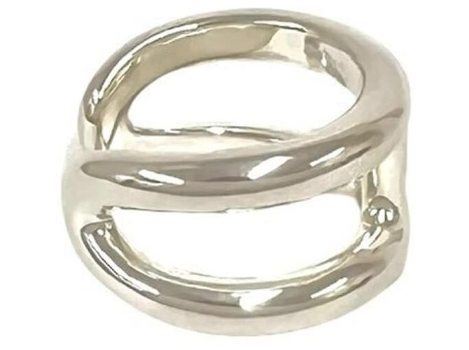 Ring Anillo Hermès Osmos GM Plata - vista 5