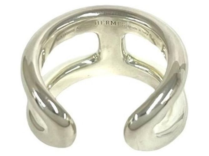 Ring Anillo Hermès Osmos GM Plata - vista 6