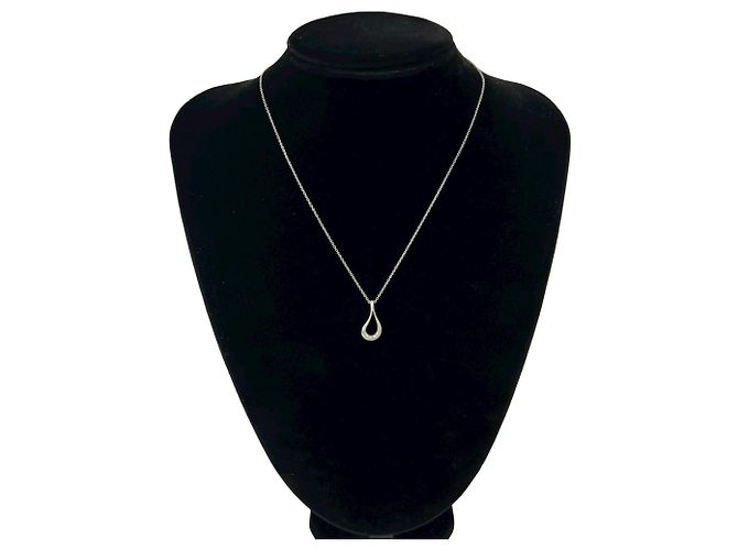 Tiffany & Co Collana Tiffany Vintage Open Teardrop Argento - vista 2
