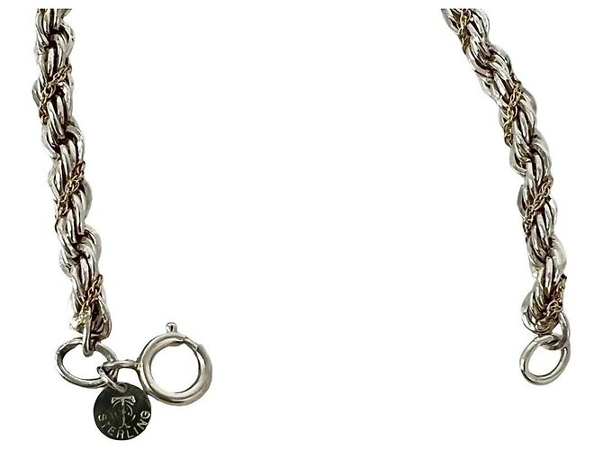 Tiffany & Co Bracciale Tiffany Vintage Twist Rope Argento D'oro - vista 4