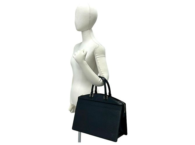 Louis Vuitton Riviera Epi Leder Handtasche Tote Schwarz - Ansicht 2