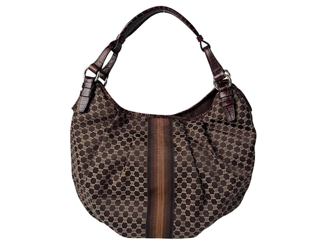 Céline Borsa a tracolla Celine Macadam Marrone - vista 2