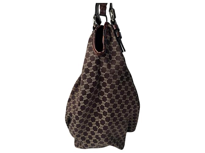 Céline Borsa a tracolla Celine Macadam Marrone - vista 3