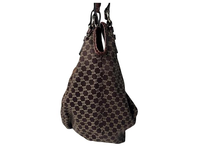 Céline Borsa a tracolla Celine Macadam Marrone - vista 4
