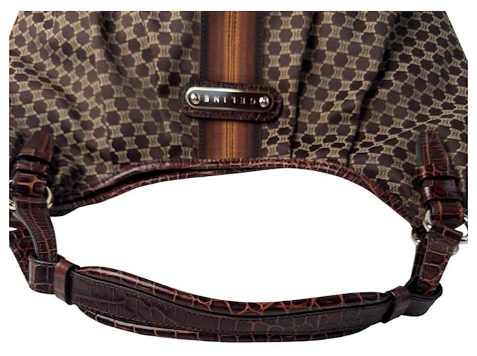 Céline Borsa a tracolla Celine Macadam Marrone - vista 6