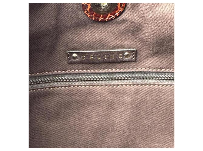 Céline Borsa a tracolla Celine Macadam Marrone - vista 8