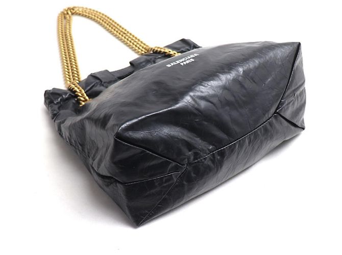 Borsa Tote Crush Small di Balenciaga in nero - vista 3