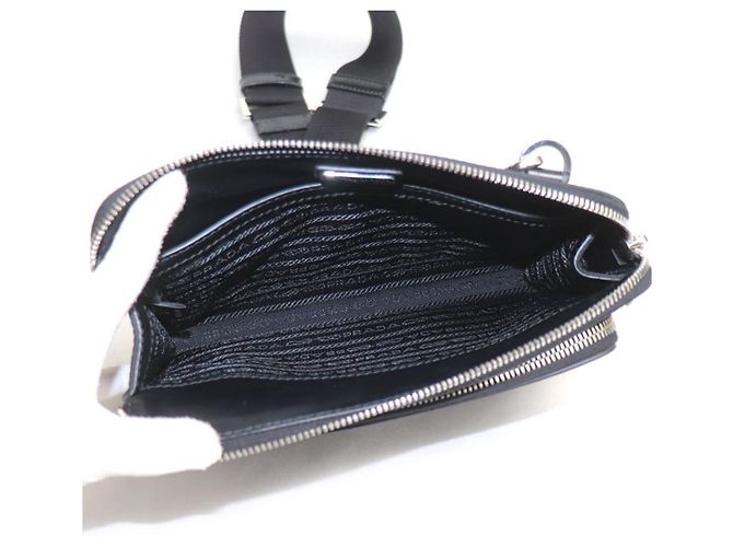 Borsa a tracolla Prada Re-Nylon in pelle Saffiano Nero - vista 4